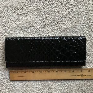 Big Buddha Wallet- Black Patent Leather